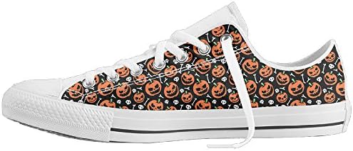 Cartoon Halloween Pumpkin Summer Canvas Shoes For Men Women Low-Top Non-slip Casual Sneakers Shoes