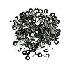 Voberry-100Pcs-6-in-1-Cylinder-Shaped-Float-Stop-Fishing-Stopper-Bobber-Sinker