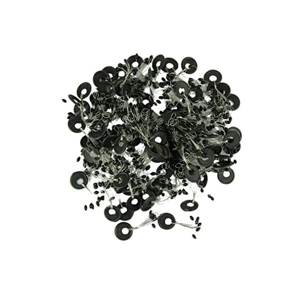 Voberry-100Pcs-6-in-1-Cylinder-Shaped-Float-Stop-Fishing-Stopper-Bobber-Sinker