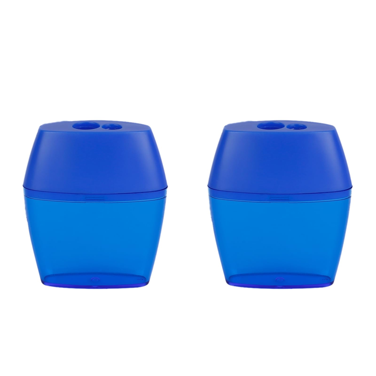Eagle 2 hole pencil sharpener works fine for regular pencils, colored pencils and crayons，dark blue