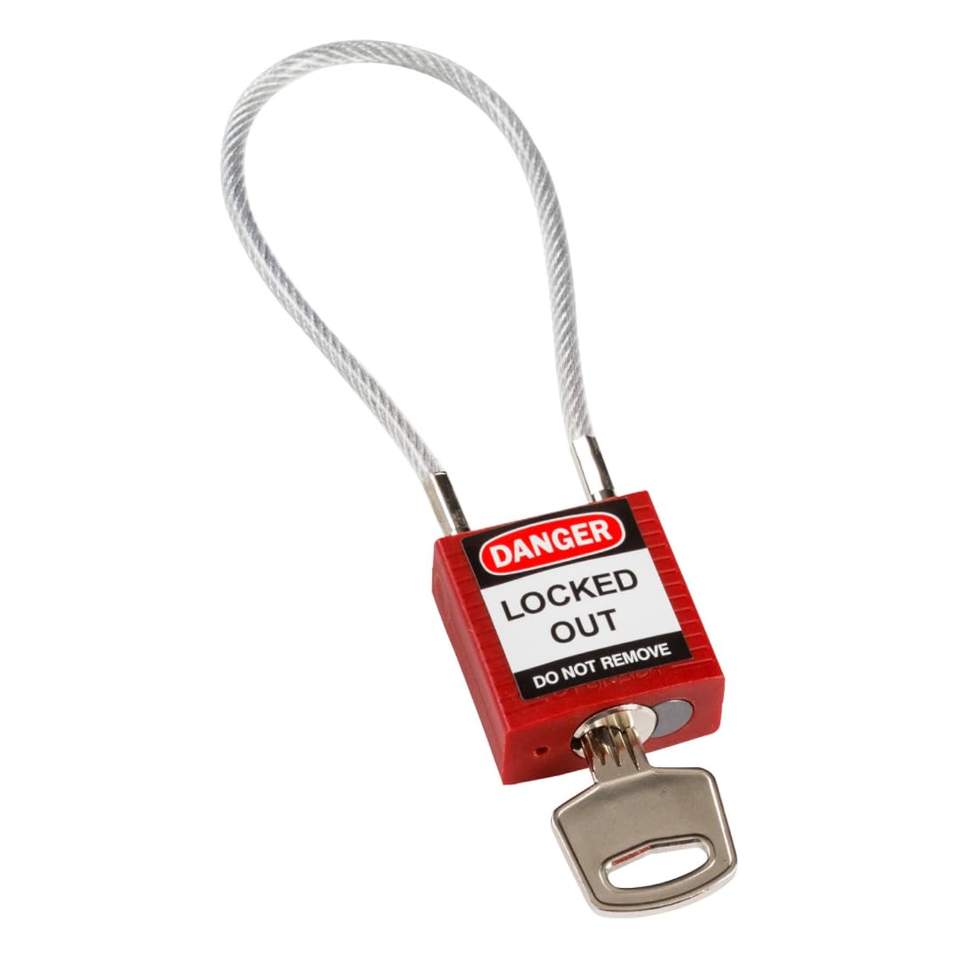 Brady 146120 Padlock, Red, 32mm x 116mm — image 1