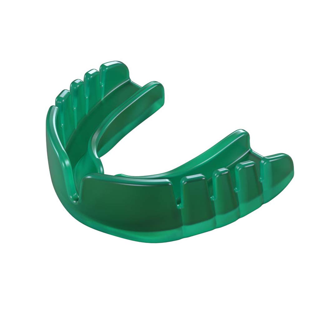 OPRO Snap Fit Mouthguard for Rugby, Hockey, Boxing and Other Contact Sports, Regular Size - Mint Flavored - Blue
