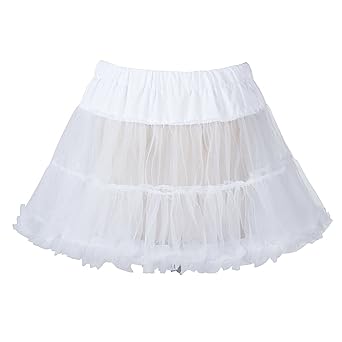 Boolavard 18' 50s Retro Underskirt Unterrock Petticoat Rock Tutu Schwarz, Weiß, Rot, Rosa, Blau