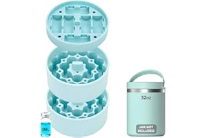 Stoneandegg Silicon Vial Holder, Compatible with Hydrapeak Food Jar, Insert Peptide Storage for 3ml Vial, Maximum Hold 48 via