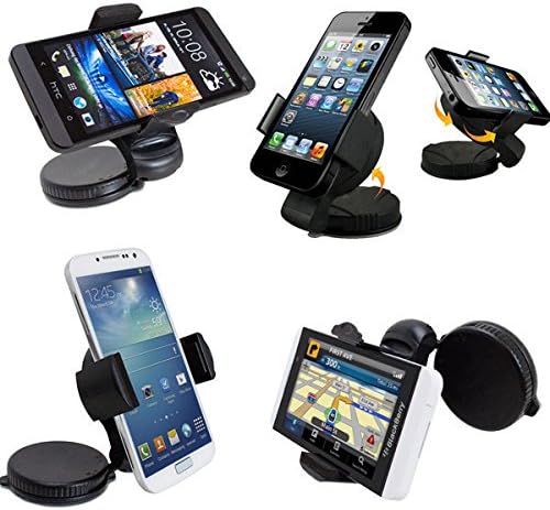 Greenten 360 Rotating Adjustable Windshield Car Phone Mount Stand Holder Kickstand Telefono Celular For Mobile Phone / Tablet /GPS / PDA / PSP/MP3 / MP4