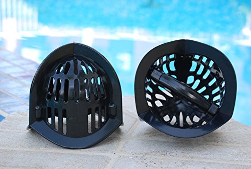 AquaLogix Black All Purpose Omni-Directional Aquatic Bells - Upper Body Pool Exercise Equipment - Includes Online Demonstration Video with 30 Sample Exercises (Bells Pair MRBBS)