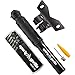 Mini Bike Pump with Glueless Puncture Repair Kit - Fits Schrader & Presta Valves - Be Carefree on a Bike Ride with attached Mountain Bike Accessories - Use it as a Ball Pump to inflate Sports Balls
