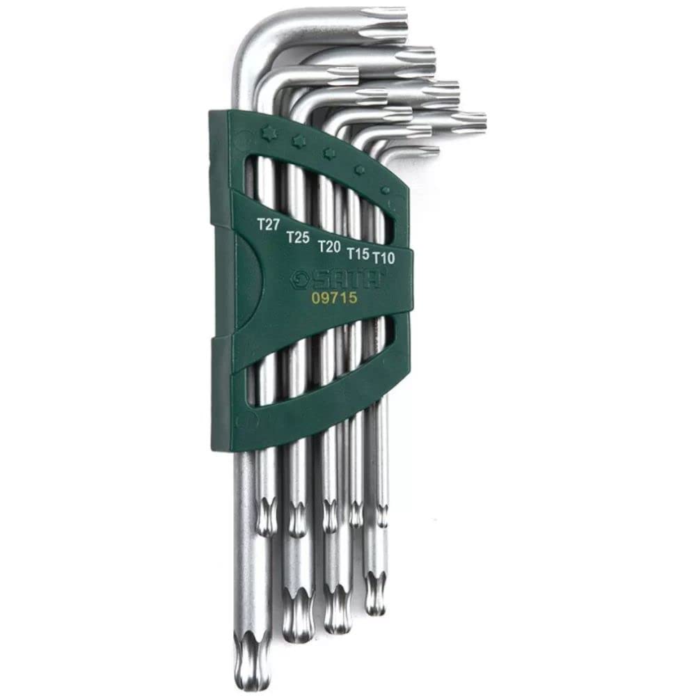 SATA ST09715 9 Pieces Long Ball Point Tamper-Proof Torx Key Set