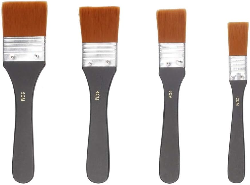 4 Pcs Watercolor Painting Brush, Acrylic Oil Watercolor Painting Walls