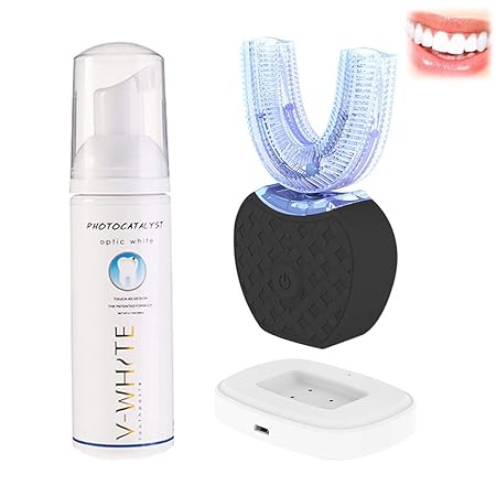 Vollautomatische Variable Frequenz 360 ° Ultraschall Elektrische Zahnbürste Zähne Kaltlicht Whitening Gerät Automatische Zahn