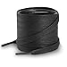 Shoemate Flat Waxed Cotton Shoe Laces for Boots & Dress Shoes, Shoe Strings