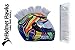 Helmet Hawks ® Motorcycle Helmet Mohawk w/Sticky Hook and Loop Fastener Adhesive - White Silver