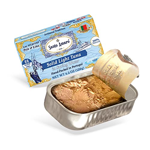 Santo Amaro Artisanal Wild Tuna Fish in Spring Water, Pole & Line