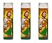 St Jude Candles 3 Pack Set / Saint Jude Candles Novena Candles (Green Wax)