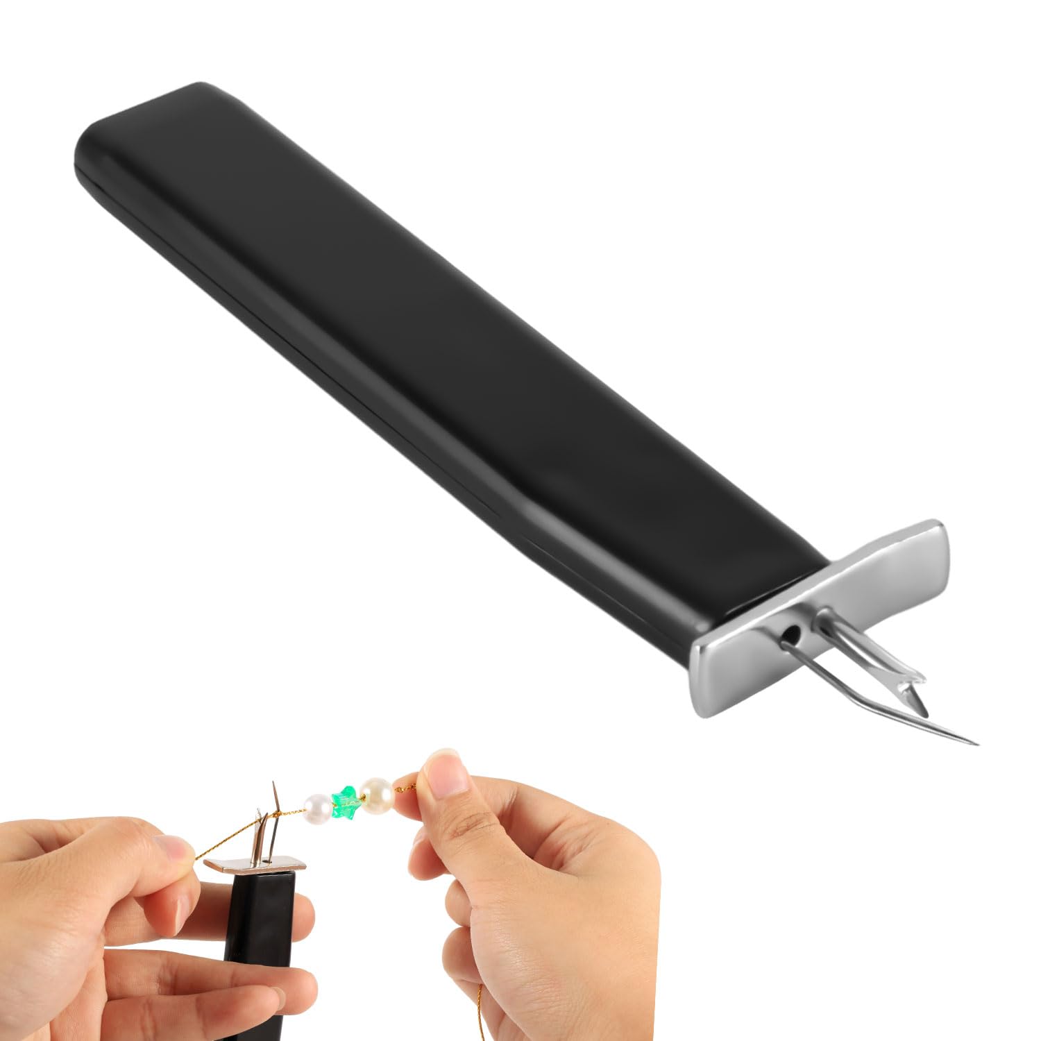 NQEUEPN Bead Knotting Tool for Jewelry Making, Convenient Knotter Tool Bead Cord Knotting Tool Beading Tool for DIY Jewelry Beaded Bracelet Ankle Necklace Earrings