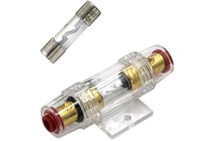 RKURCK Inline AGU Fuse Holder 60A for Car Auto Truck Audio Stereo Amplifier(60Amp)
