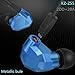 YINYOO Comfort Stereo Earbuds KZ ZS5 Double Dynamic and Double Balance Armature High Resolution Heave Bass Hybrid in Ear Earphone HiFi DJ Monitor Earphones Earplug Headset (Blue no Microphone)