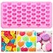 Tatuo Set of 4 Valentine's Day Heart Silicone Molds Heart Shape Candy Molds Mini for Valentine's Day Chocolate Cake Candy Fondant Gummy Jelly Making