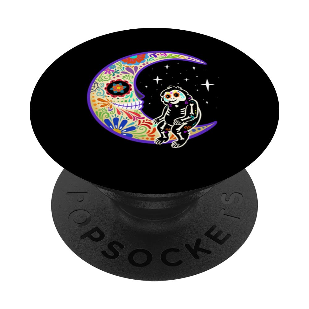 Orangutan Dia de Los Muertos Skeleton PopSockets Swappable PopGrip