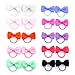 Belle Beau Baby Girls Bow Elastic Ties,Ponytail Hair Bands, Hair Elastics, Value Set (H)