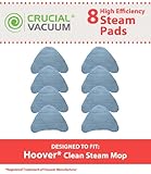 8 Replacement for Hoover Steam Pads Fit WH20200 & WH20300 Steam Mops, Compatible With Part # WH01000, Washable & Reusable, by Think Crucial