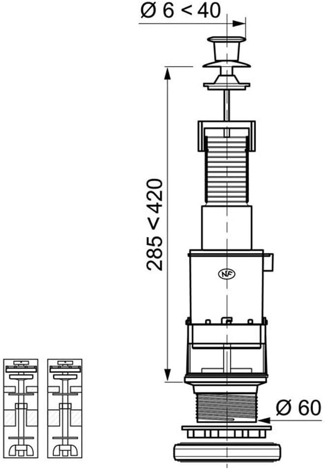 Wirquin MX00 Pull Action Mechanism, Red/White, 1 - Image 3