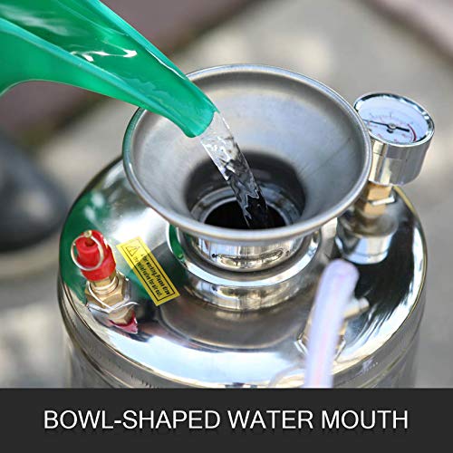 image for Happybuy Stainless Steel Sprayer 1 Gallon Steel Hand-Pump Sprayer with