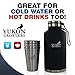 Yukon Growlers Gift Set - Insulated 64 oz Beer Growler with Carrying Case and 4 Stainless Steel Pint Glasses – Keeps Beer Cold and Carbonated for 24+ Hours – Improved Leak Proof Lid