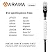 Arama Telephone Headset Mono w/Noise Canceling Mic for Polycom Aastra Adtran Alcatel Lucent Allworx AltiGen Avaya Comdial Digium Gigaset InterTel Mitel MiVoice Plantronics Landline Deskphones