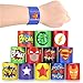 POKONBOY Superhero Slap Bracelets for Kids - 36 Pack Slap Bracelets Superhero Birthday Party Favors Avengers Party Supplies Super Hero Carnival Prizes for Kids Boys Girls Adults
