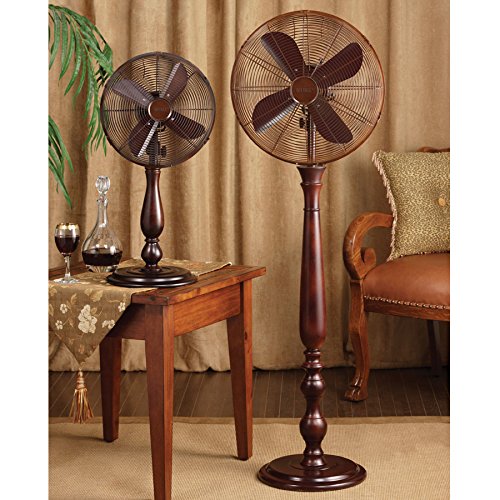 DecoBREEZE Pedestal Fan 3 Speed Oscillating Fan, 16 In, Sutter