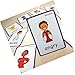 SANTSUN 14 Feelings Emotions Flashcards and Affection Emotional Intelligence Kindergarten Classroom Decoration Background Wall Stickers Teach Flash Card