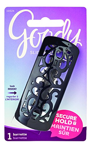 Goody SlideProof Autoclasp Carved Hair Barrettes, 1-Count