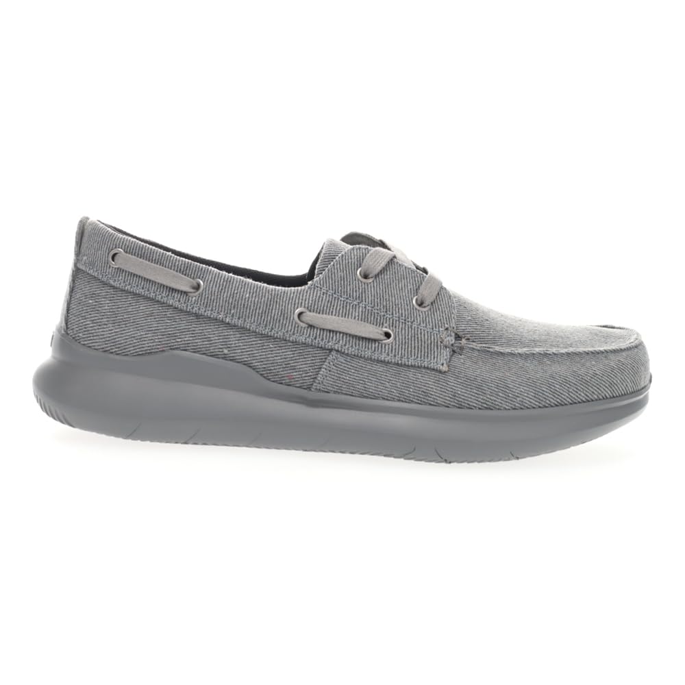 Propét Mens Viasol Lace up Loafer, Grey