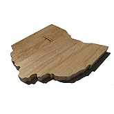 Ohio Cutting Board & Gift Made in USA. Ohio Home Decor Souvenir Serving as a Chopping Block or Cheese Tray
