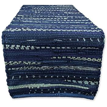 DII Everyday Machine Washable Chindi Rag Table Runner, 14 X 72