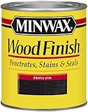 Minwax 227184444 Wood Finish Penetrating Interior Wood Stain, 1/2 Pint, Ebony