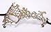 Flywife Lace Venetian Masquerade Mask Phantom of the Opera Mask Half Face Phantom Mask (B Gold Phantom of the Opera)