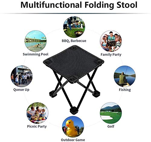 YYZZ Tragbare Campingstühle Outdoor Travel Sitz Angelstuhl Outdoor Lounge Strandstühle mit Getränkehalter und… – Bild 5