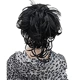 Strong Curly Synthetic Clip In Claw Ponytail Hair Extension Synthetic Hairpiece 130g with a jaw/claw clip