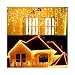 Hezbjiti 8 Modes LED Icicle Lights,96 LED 18 Drops 9 FT Fairy String Lights Plug in Extendable Curtain Light String Christmas Lights for Bedroom Patio Yard Garden Wedding Party (Warm White) primary