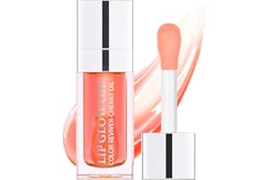Sokgo Hydrating Lip Glow Oil, Plumping Lip Gloss, Moisturizing Lip Oil Gloss, Transparent Moisturizing Lip Balm, Natural Lip Plumper, Lip Plumper Gloss Make Lips Fuller and Moisturizing (Pink)