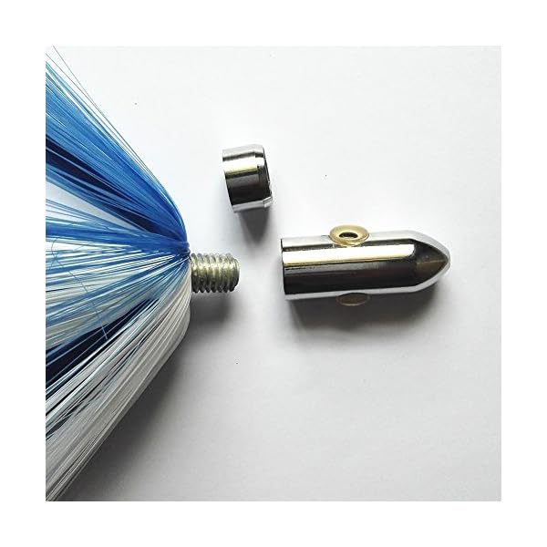 Krazywolf-Skirted-Hair-Teasers-Stripe-Chromed-Brass-Head-Trolling-Fishing-Lure2-36oz65-9