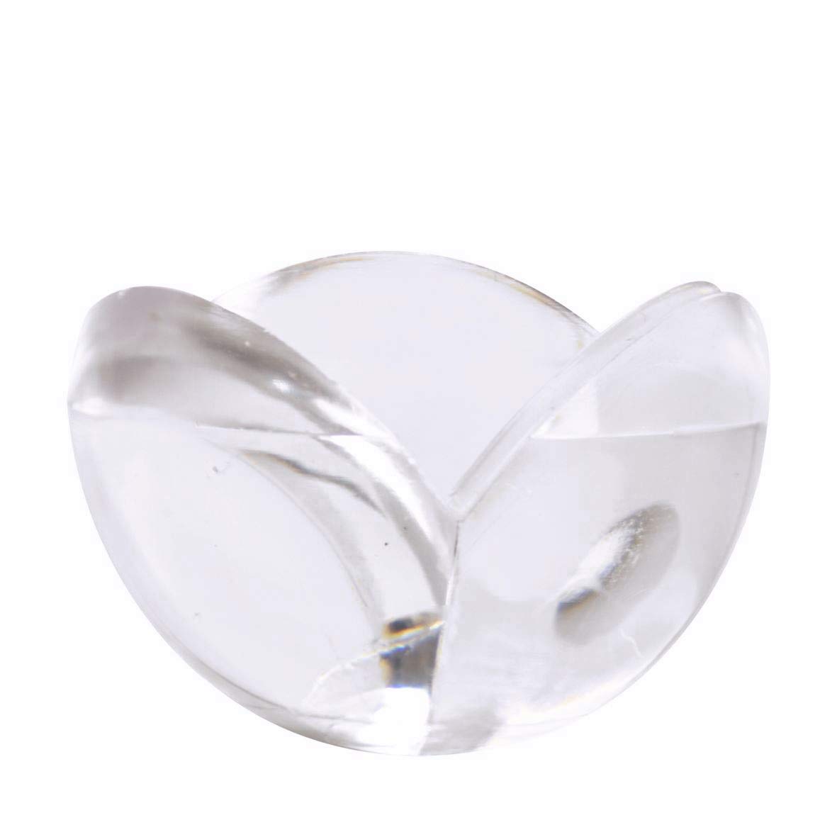 WAGNER Corner edge protection SMALL 4pcs. set - Ø 24 mm, transparent, self-adhesive, protector made of high class synthetics, to be glued - 15222004