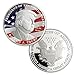 AtSknSK President Donald Trump Silver Commemorative Novelty Coin With Card