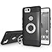 Newseego Compatible with Google Pixel 2 Case (5.0inch) with Armor Dual Layer 2 in 1 with Extreme Heavy Duty Protection and Finger Ring Holder Kickstand Fit Magnetic Car Mount for Google Pixel 2-Black