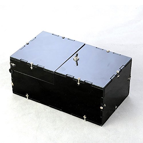 Zehui Novelty DIY Version Useless Box Kit Creative Gadget Toy Useless Machine for Killing Time Gift for Children Adult Black