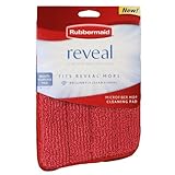 Rubbermaid - Reveal Mop Microfiber Cleaning Pad, 15-Inch, Red (6-Pack)