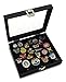 Pin Collector's Compact Display Case by Hobbymaster -- for Disney, Hard Rock, Olympic, Political Campaign & Other Collectible pins, Holds 20-50 pins