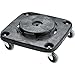Rubbermaid Commercial Products BRUTE Square Dolly, 300-Pound Capacity, Black, Compatible with BRUTE Trash/Garbage Cans, Heavy Duty Plastic Dolly with Wheels